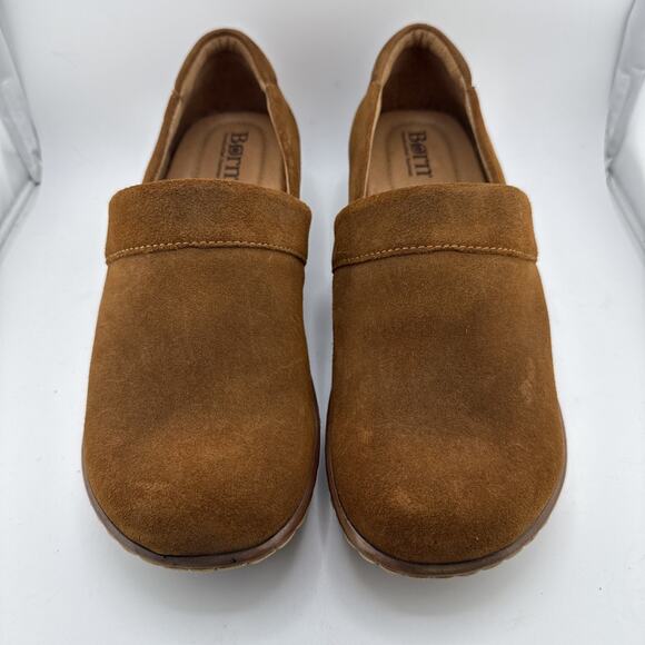 Born Shoes Womens 9 Bailie Clogs Brown Leather Slip On Round Toe BR0016278 NWOB - Picture 9 of 16